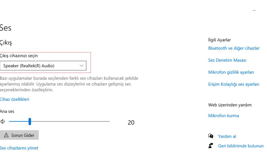 HDMI’da Görüntü Var Fakat Ses Yok Sorunu